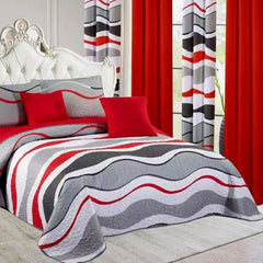 King Size Quilt 26 Pieces Winter Blanket, Bedspread, Bedsheet, Fitted Sheet, Curtains, Pillow Cases...